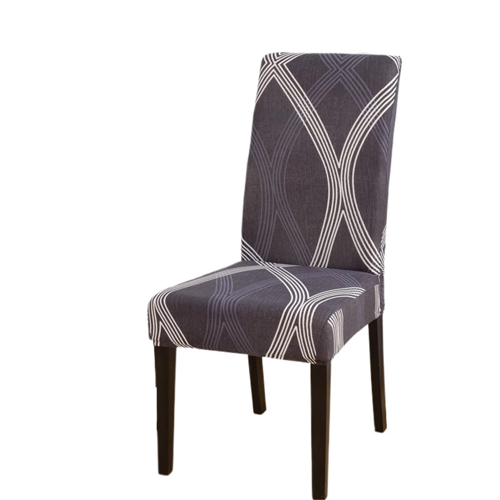 ITRHJTGP Chair Covers Stretch Dining Room Chair Cover Spandex Non-Slip Parsons Kitchen Removable To Clean Trim(N,6pcs chair cover)
