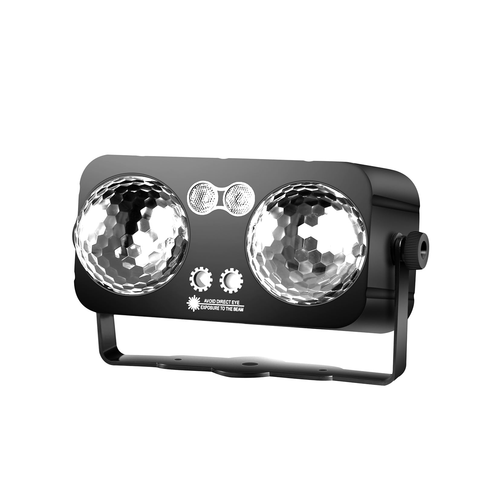 VGEBY Podwójna Głowa LED Stage Light, Stroboskop Aktywowany Dźwiękiem z