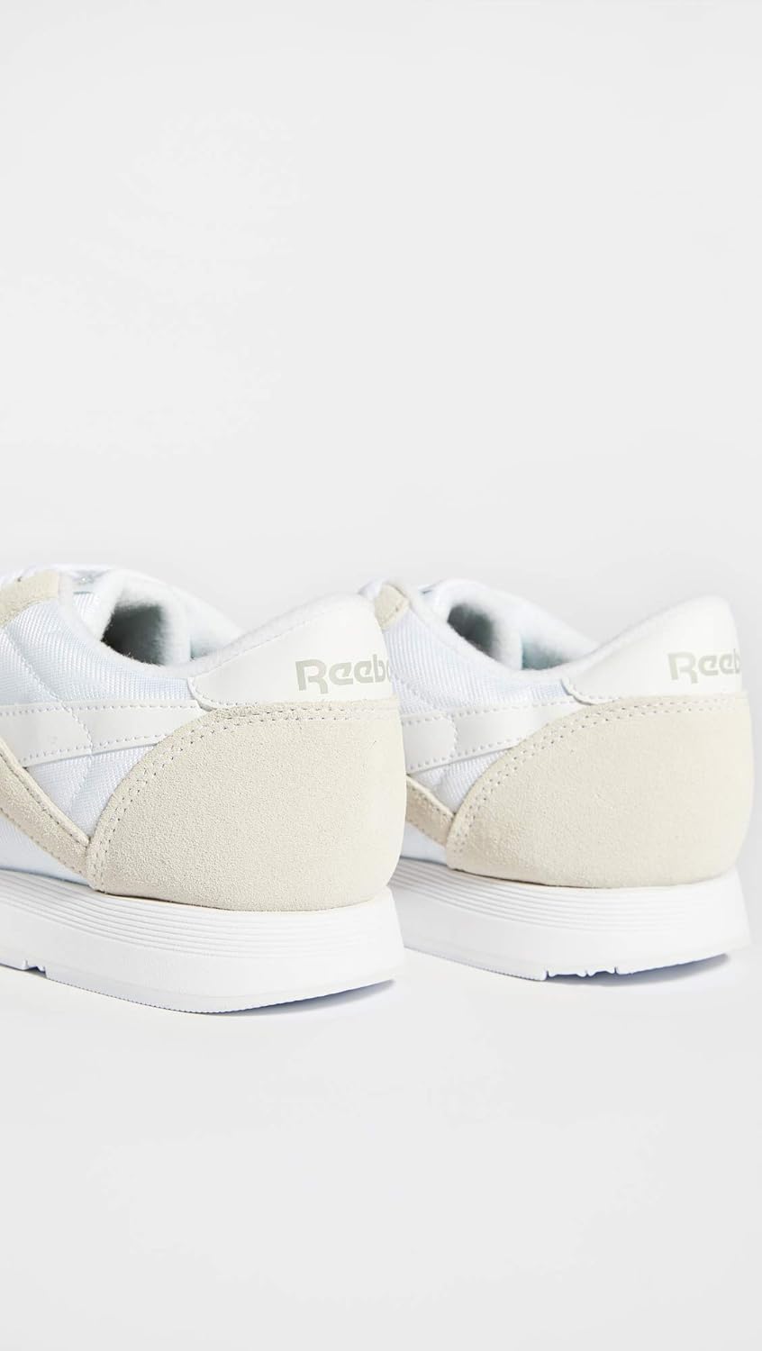 Reebok Men's Classic Nylon Sneaker 6 White/Light Grey