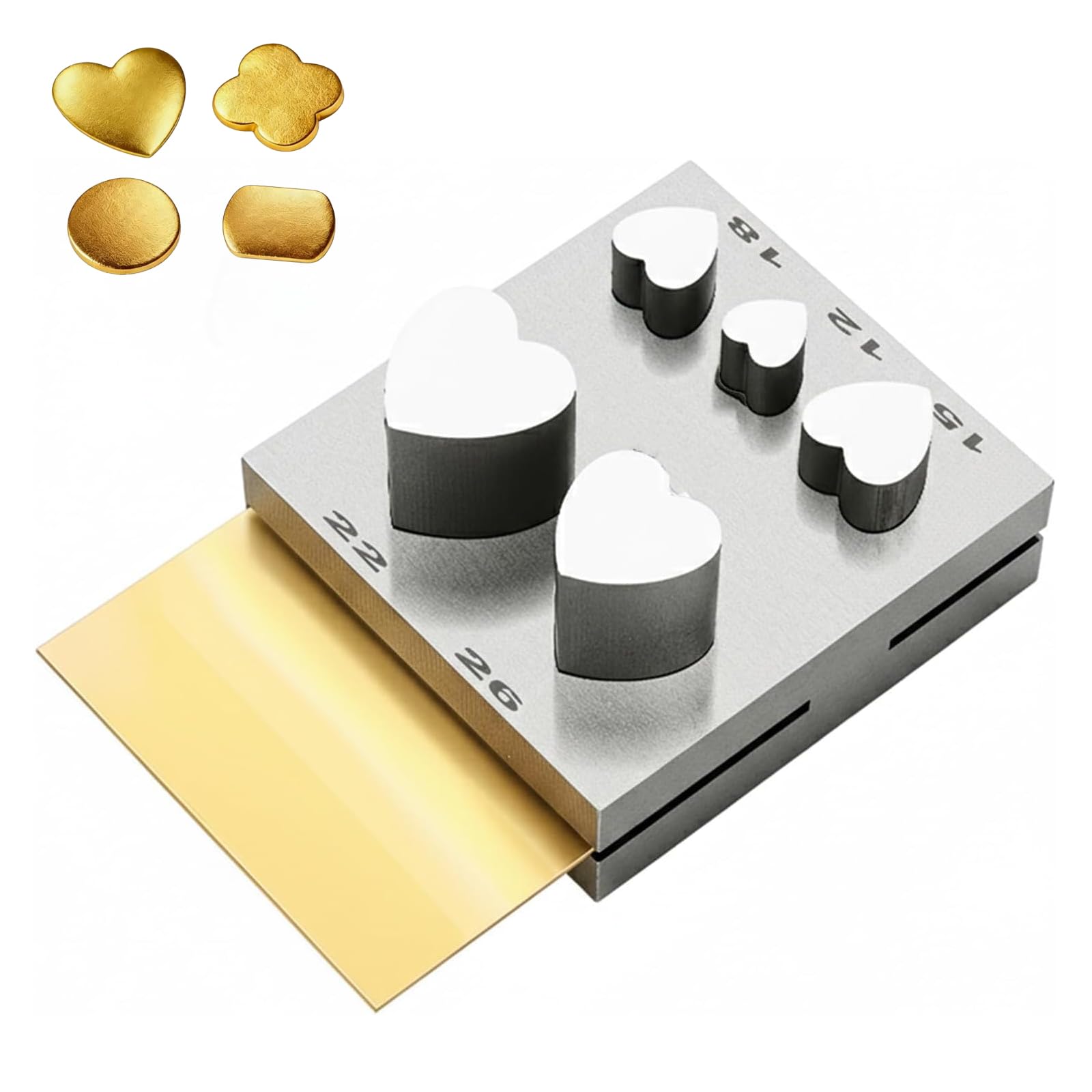 XNXYSMKJ Heart Shape Jewelry Stamping Tool Set for DIY Jewelry Making and Creative Crafts,for Beginners and Seasoned Pros Effortless Stamping