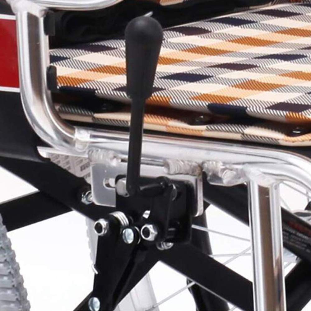 Prácticas sillas de ruedas con frenos traseros, livianas y antideslizantes, plegables para discapacitados, ruedas grandes, silla de ruedas manual, portátil, plegable, ultraligera, silla de transporte