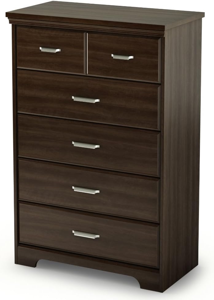 South Shore Versa Collection 5Drawer Chest, Moka Home