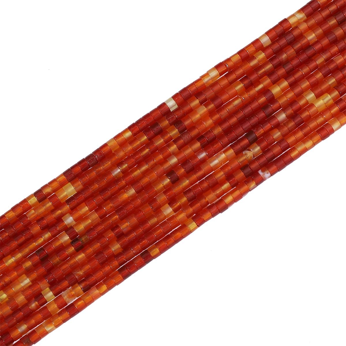 Natural Red Agate Short Cylinder Beads 2x3mm 155pcs Tube Loose Semi Gemstone Beads for Jewelry Making Design - Image 7