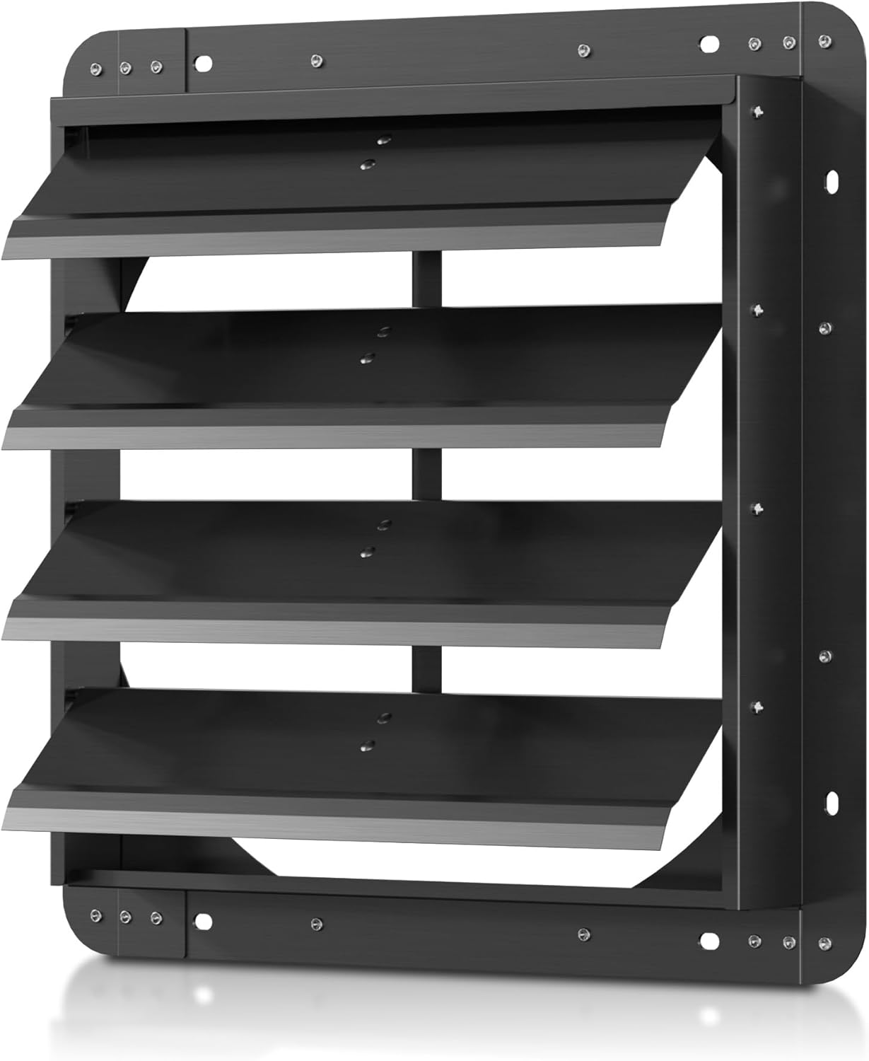 16 Inch Aluminum Automatic Shutter Louver Vent (No Fan Blades and Motor) for Home Attics, Workshops, Barn, Greenhouse