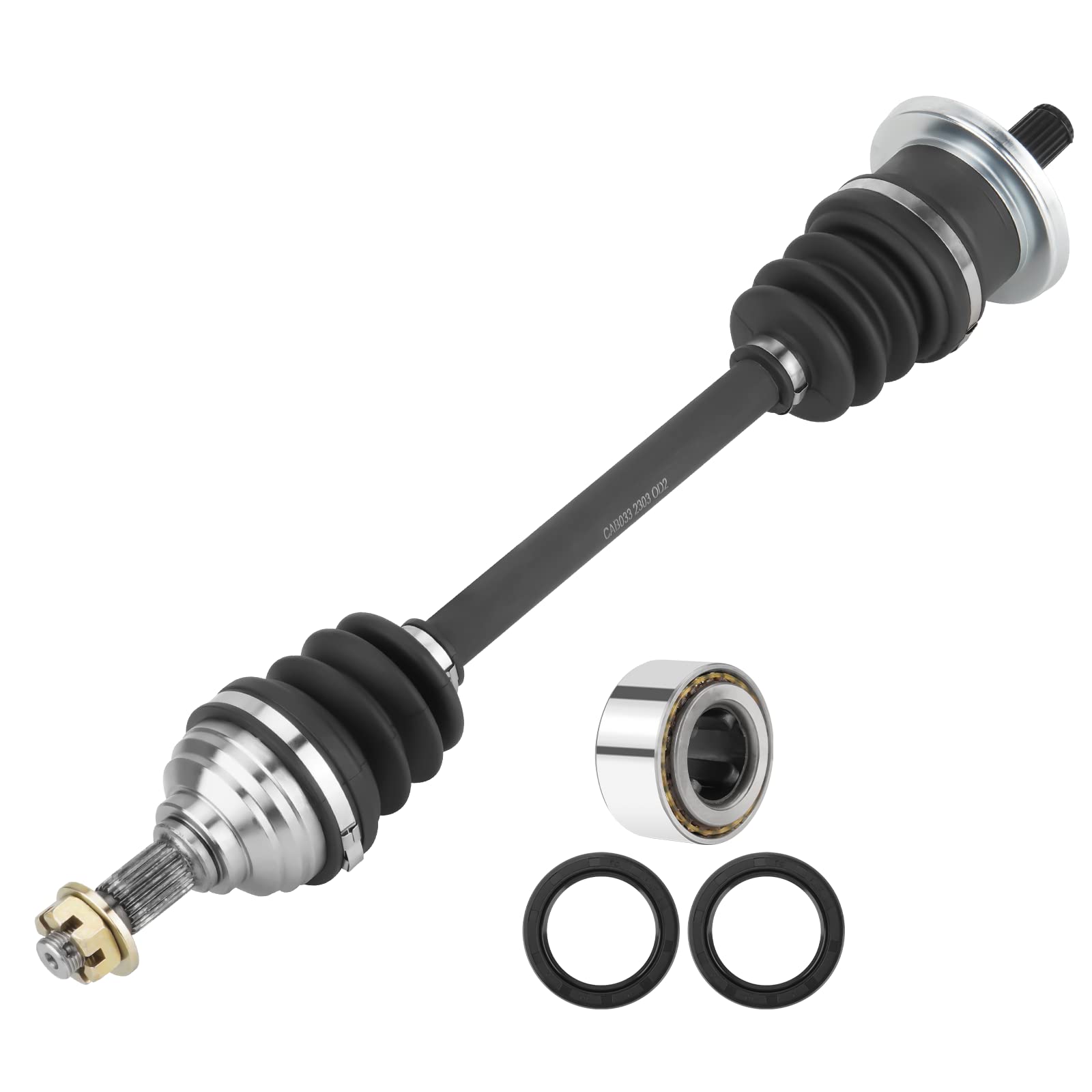 Rear Left/Right CV Axle Shaft with Wheel Bearing for Arctic Cat 400 500 4x4 2002 2003 2004 0402-275, 0402-907, 0502-544, 0502-750, 1502-442