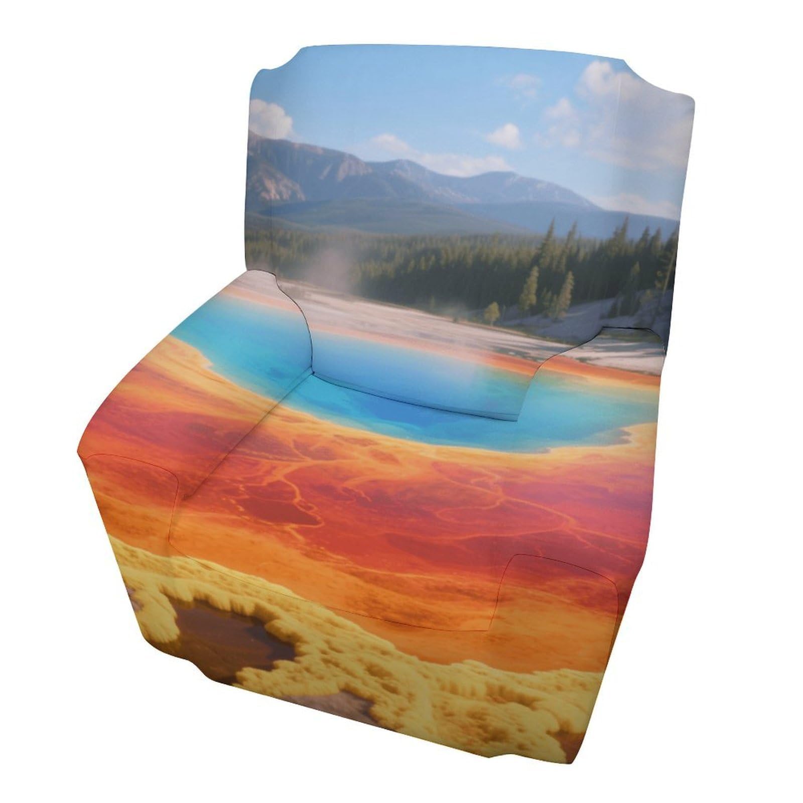 Fekiloot Style Grand Prismatic Springs Couch Cover Sofa Cover Sofa Slipcover