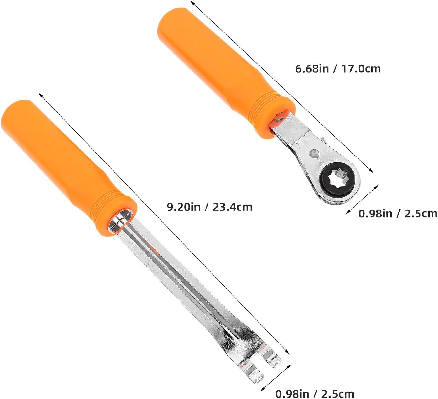Automatic Air Brake Adjustment Tool Fork End Release Wrench for Automotive Repair Car Slack Tension Adjuster Tool Compatible Truck and Trailer Brake Systems