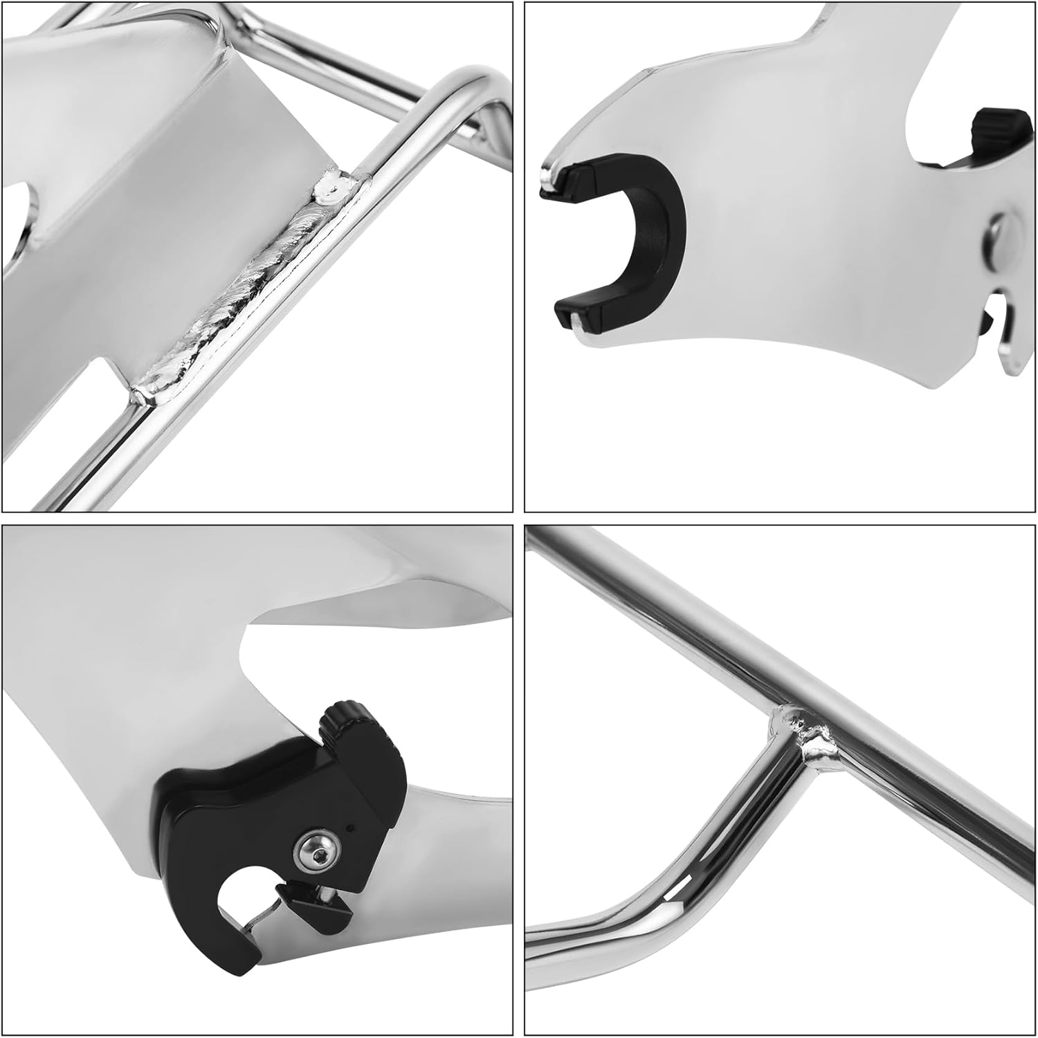 TCMT Quick Release Rear Luggage Rack Fit For Harley Touring Road Street Glide 2014-2025 Chrome