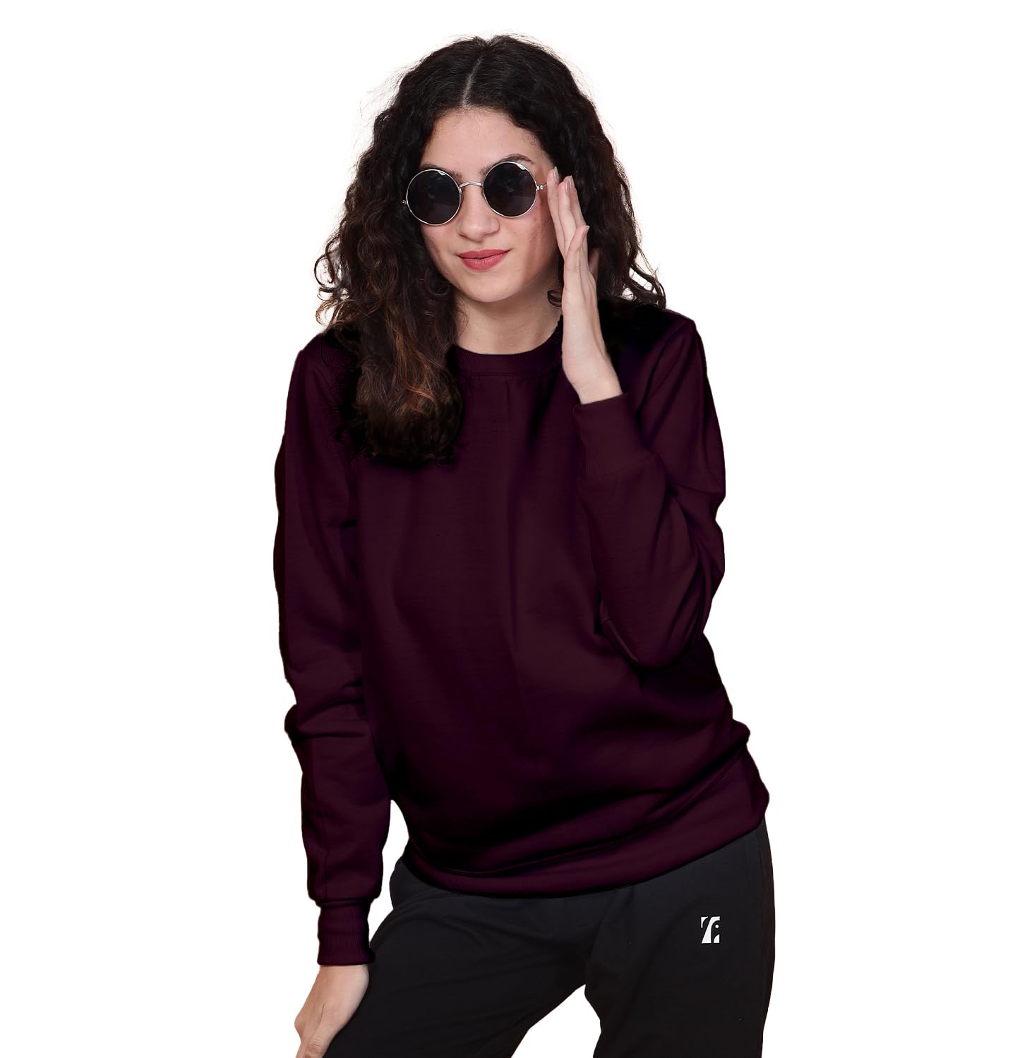 Women Full Sleeve Round Neck Fleece Sweatshirt-image-41