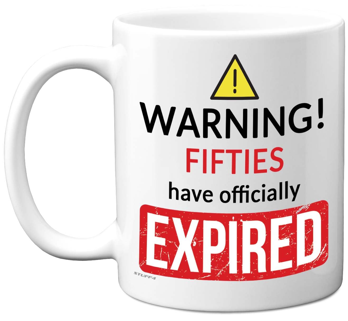 60th Birthday Gifts for Women Men - Fifties Have Expired - Rude Novelty Gag Joke Funny Mugs for 60th Birthday Present, 11oz Premium Ceramic Coffee Mugs