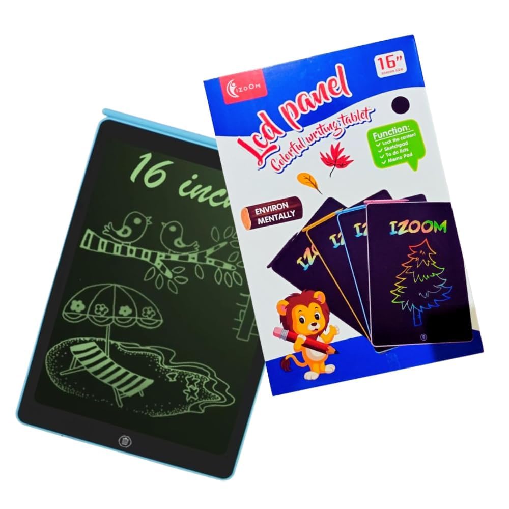 LCD Writing Tablet for Children Color Drawing Pad Electronic Writing Board Doodle Tablet for Writing Drawing and Notes.(Multicolor)-image-48