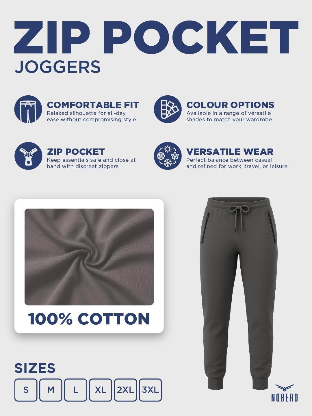 NOBERO Pantaloni della tuta Regular Uomo