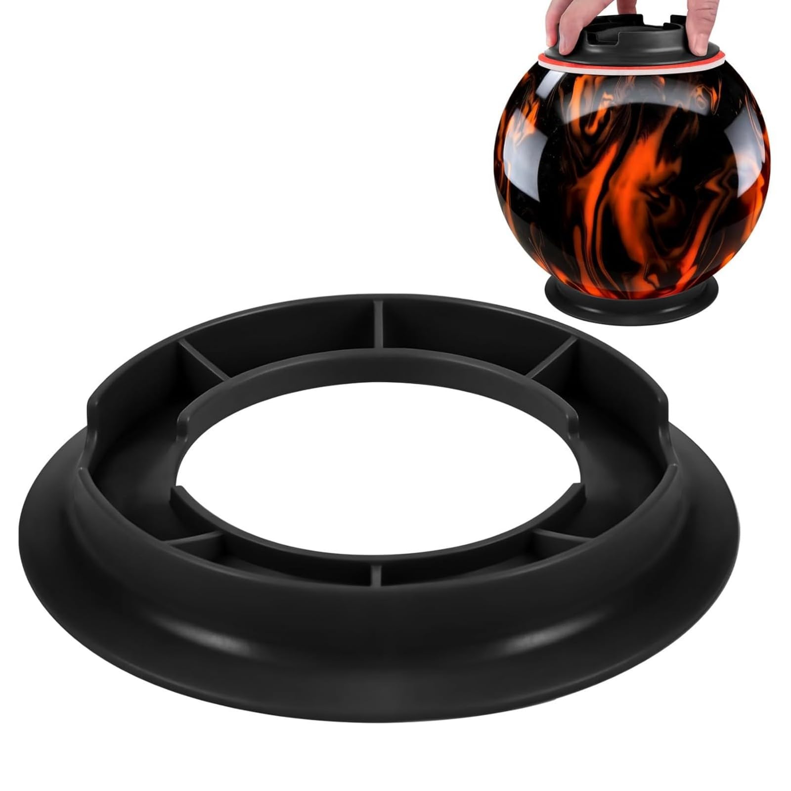 Advanced Bowling Ball Sanding Stand with Even Pressure Distribution Ergonomic for Tournament Flat Surfaces Preparation Bowling Ball Cleaning and Polishing Stand