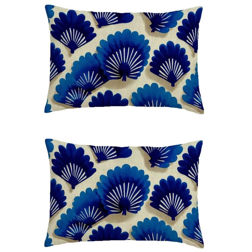 Housse de coussin bleu marine 60x80cm imperméable pour salon de jardin M-292