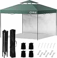 Amazon | CYFIE タープテント 3mx3m サイドシート1枚付