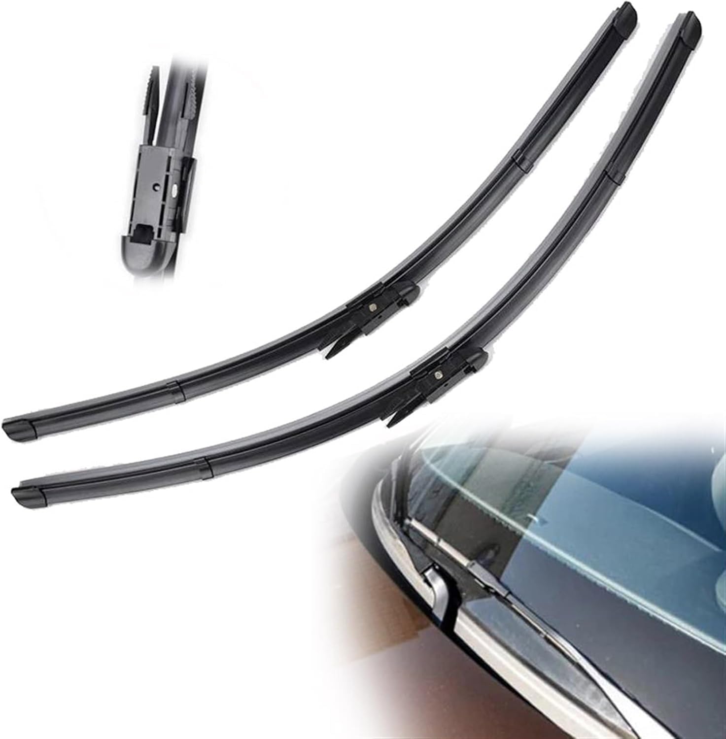MadongJ Windshield Windscreen Wiper Blades for Volvo XC90 2007-2014, Replacement Blades All-Weather Performance Streak-Free Windshield Wipers