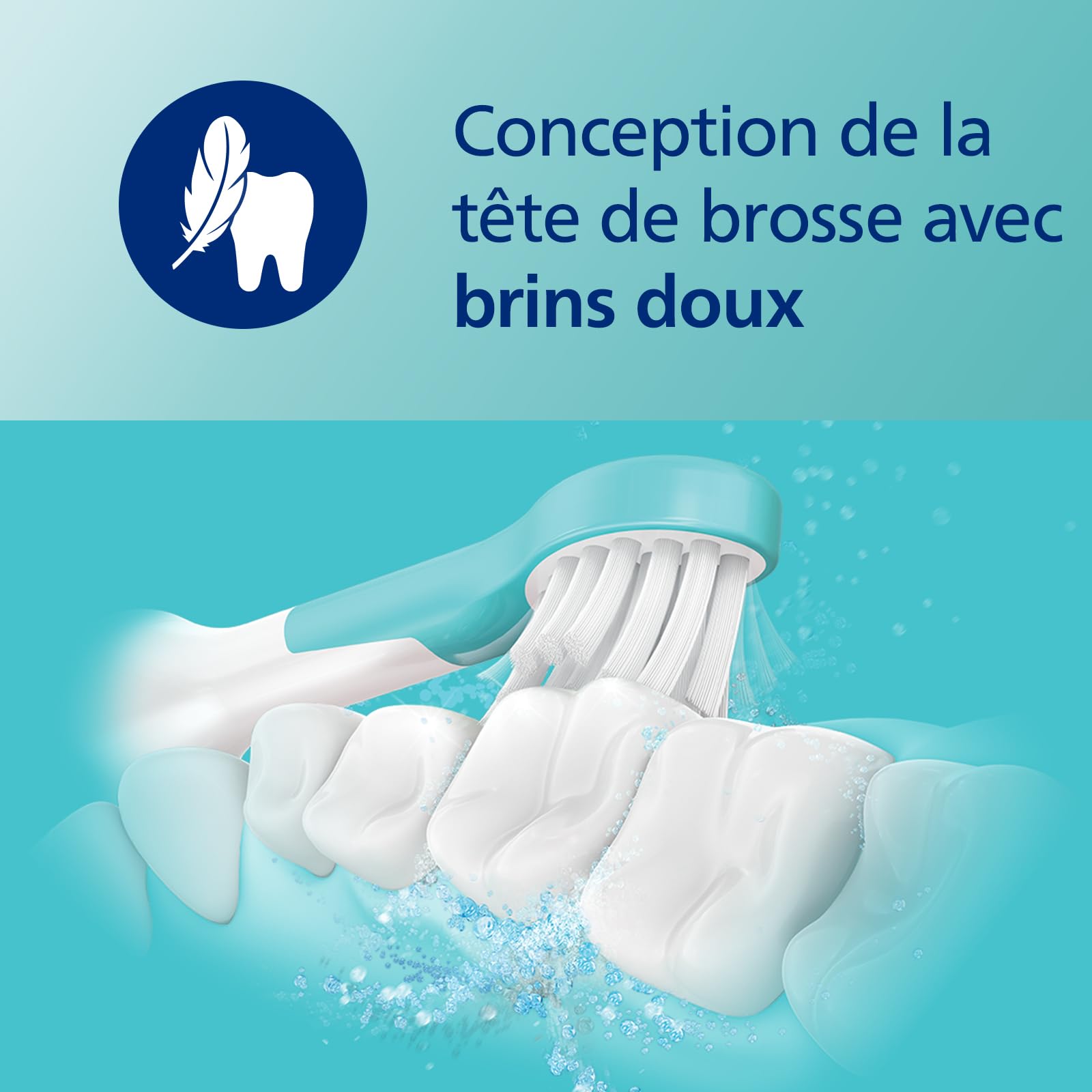Philips Sonicare for Kids, brosse à dents électrique sonique avec application, pour enfant à partir de 3 ans, avec SmarTimer et QuadPacer pour un nettoyage en profondeur, rose, modèle HX6352/42