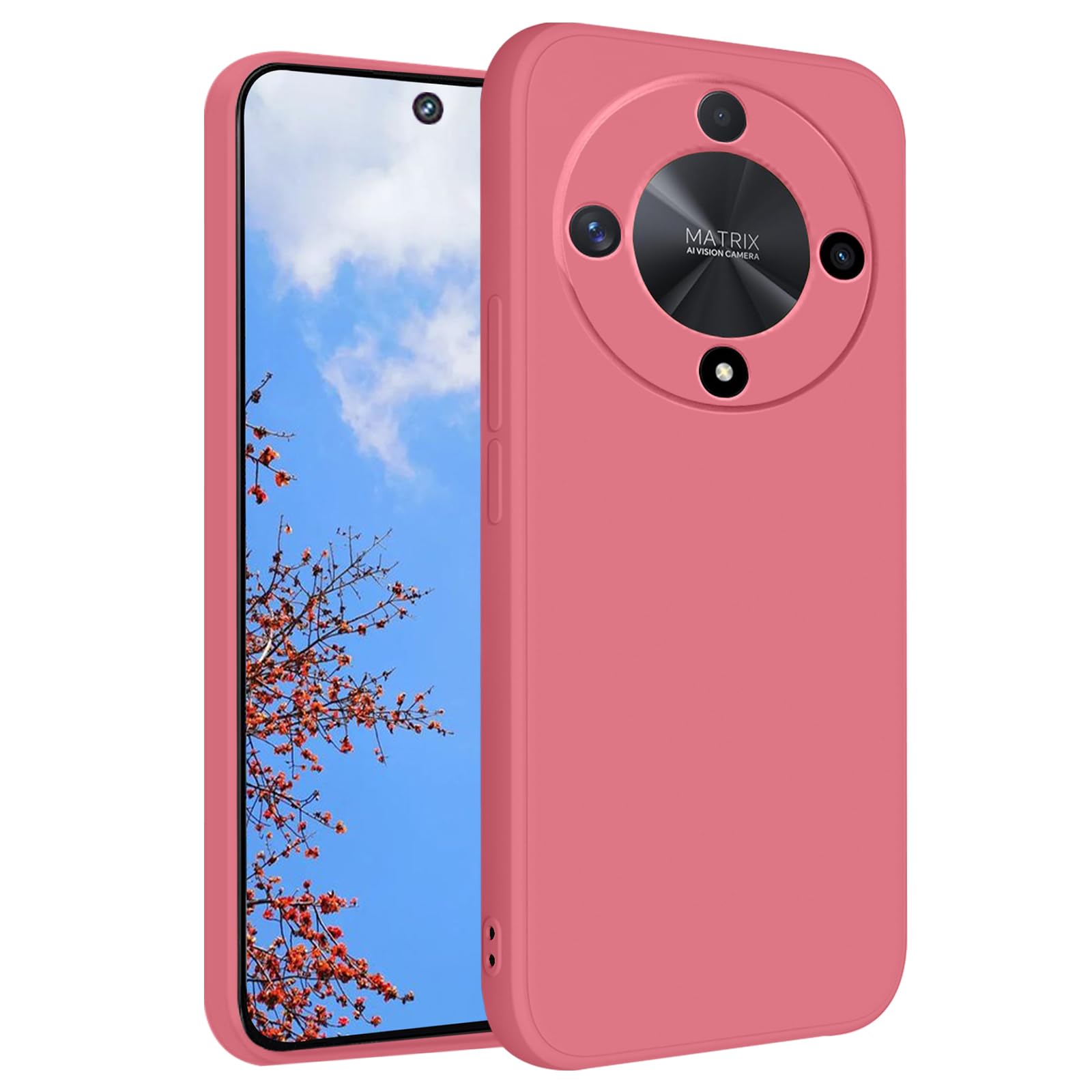 Coque Honor Magic 6 Lite violette en silicone souple antichoc - 6