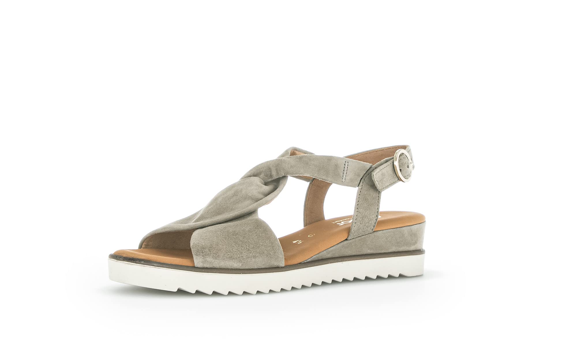 BLUE LEATHER SANDAL by Gabor USA 5.5 Schilf