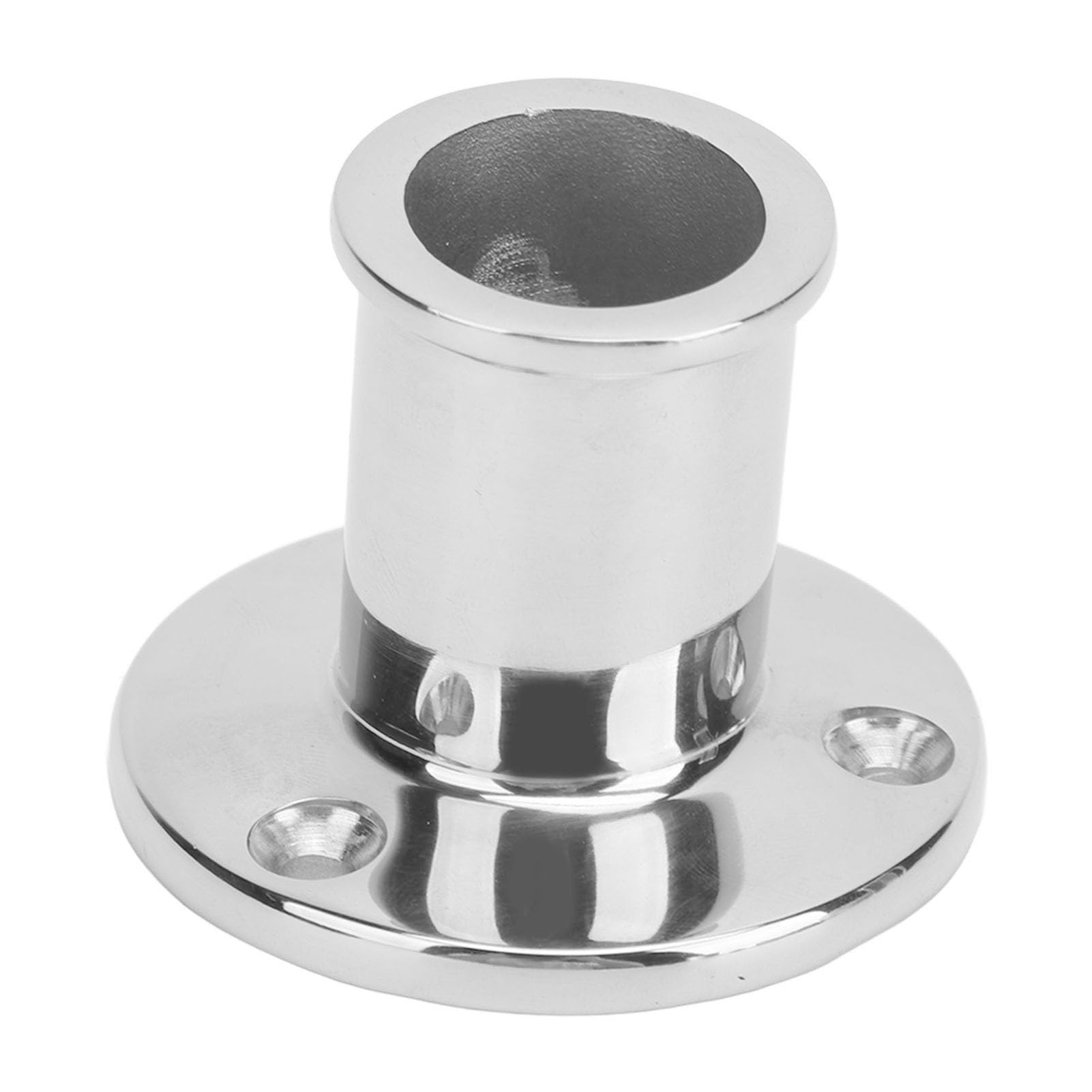 KJAOYU Boat Hand Rail Base - 84 Degree Tilt Stanchion Base Made of 316 Stainless Steel - Heavy Duty Support for Boats, Yachts, and Fishing Craft - for