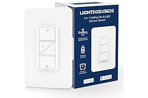 2 in 1 Smart Ceiling Fan Control and Light Dimmer Switch