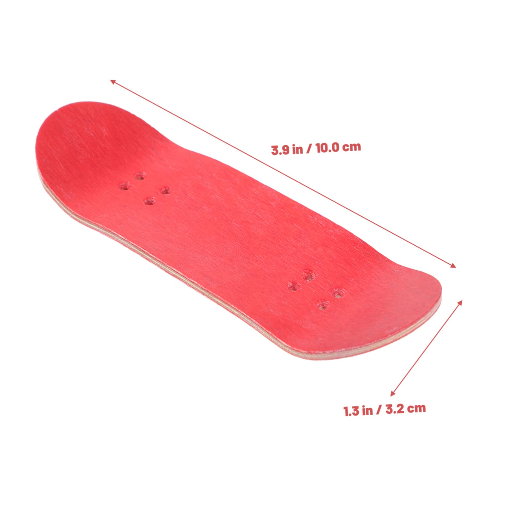 Toddmomy Professional Wooden Finger Skateboard Double Sided Dyed Maple Deck Portable Tiny for Finger Coordination Relief