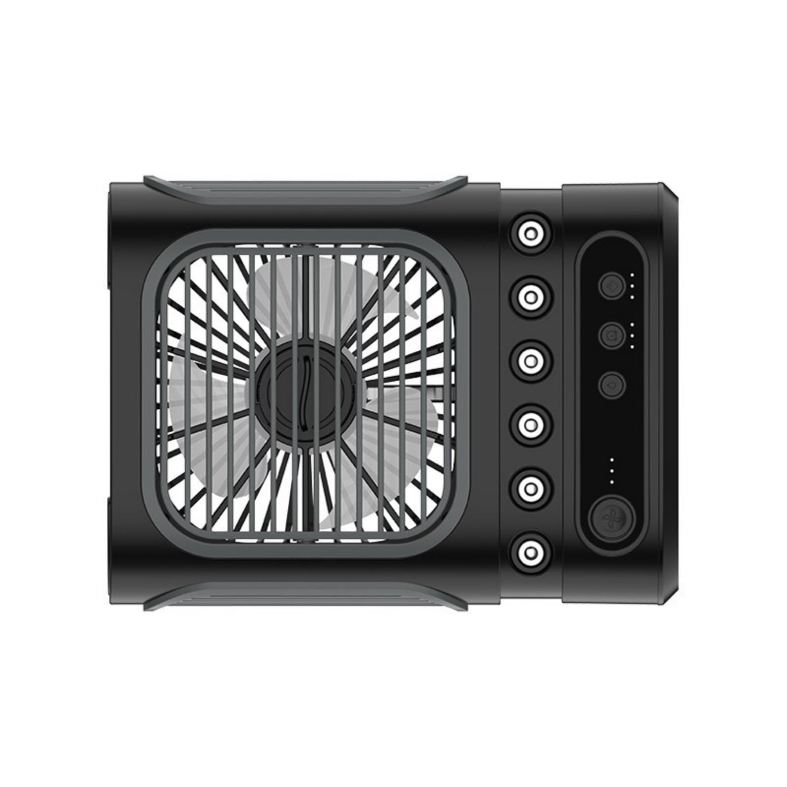 Murye Black Portable Air Conditioning Fan Humidifying Fan Desktop With Night Light Household Sprayer Refrigeration Conditioner Desktop