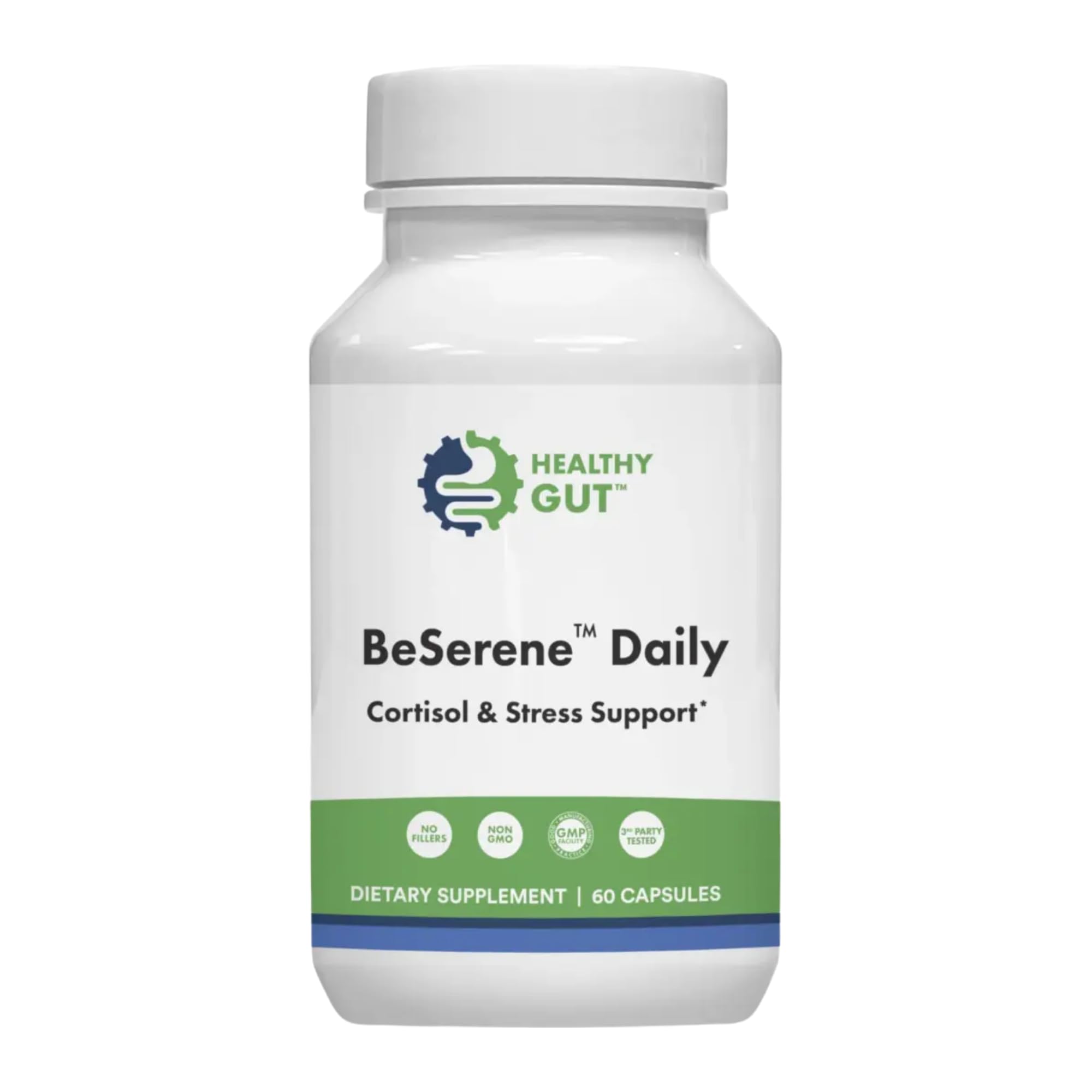 Healthy Gut BeSerene Daily | Cortisol & Stress Support | Supports Your Sleep and Adrenals | 30 Servings