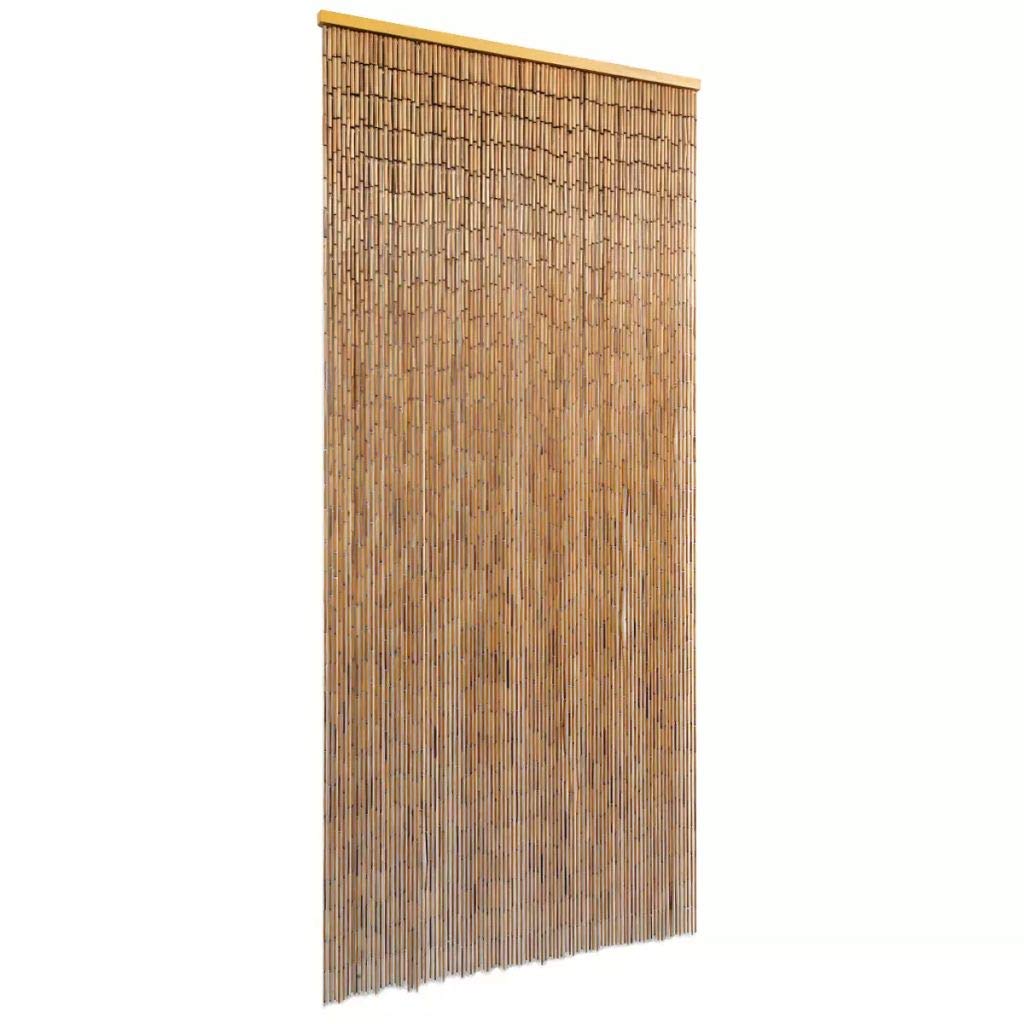 Cortina de Bambú para Puertas - Protección contra Insectos, Decorativa, 90 x 200 cm