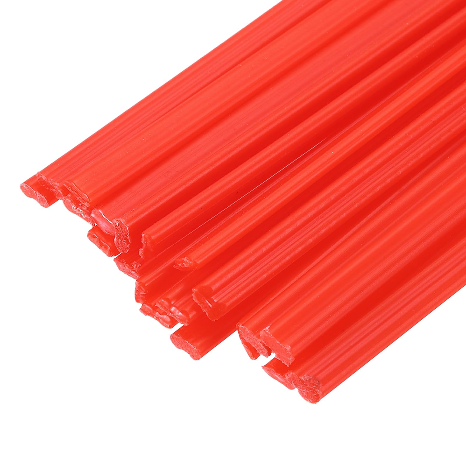sourcing map 20pcs 10 Inch Plastic Welding Rods PP Welding Strips Welder Rods for Car Bumper, Kayak Repair, Plastic Welder, Red