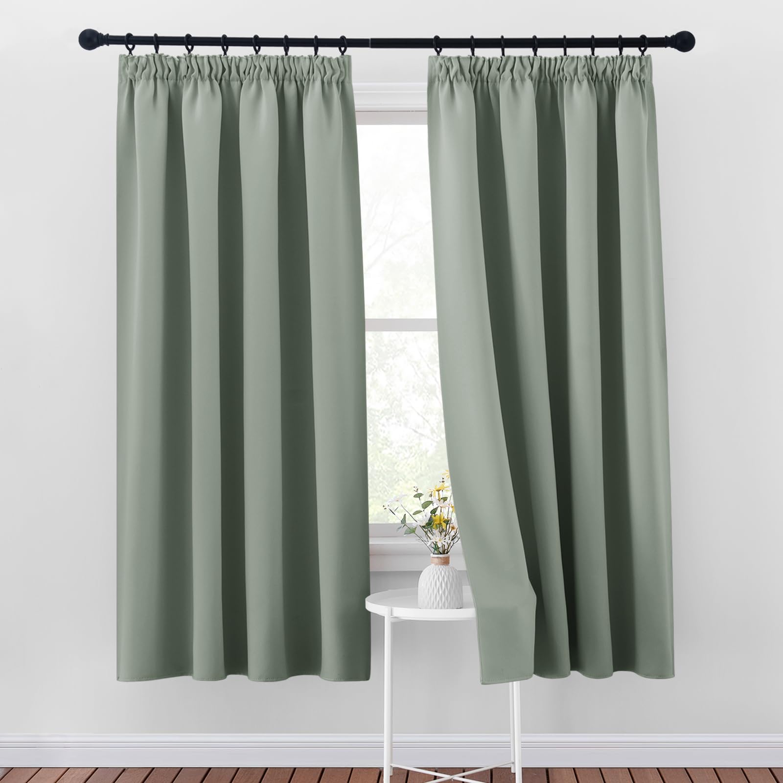 PONY DANCE Pencil Pleat Blackout Curtains