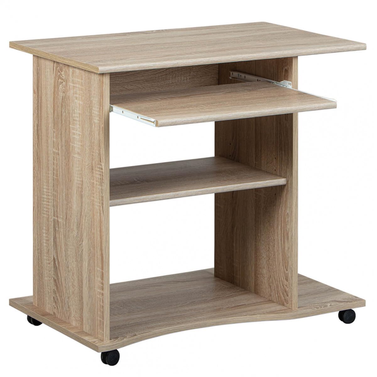 AltoBuy List - Meuble Informatique sur roulettes Aspect Bois