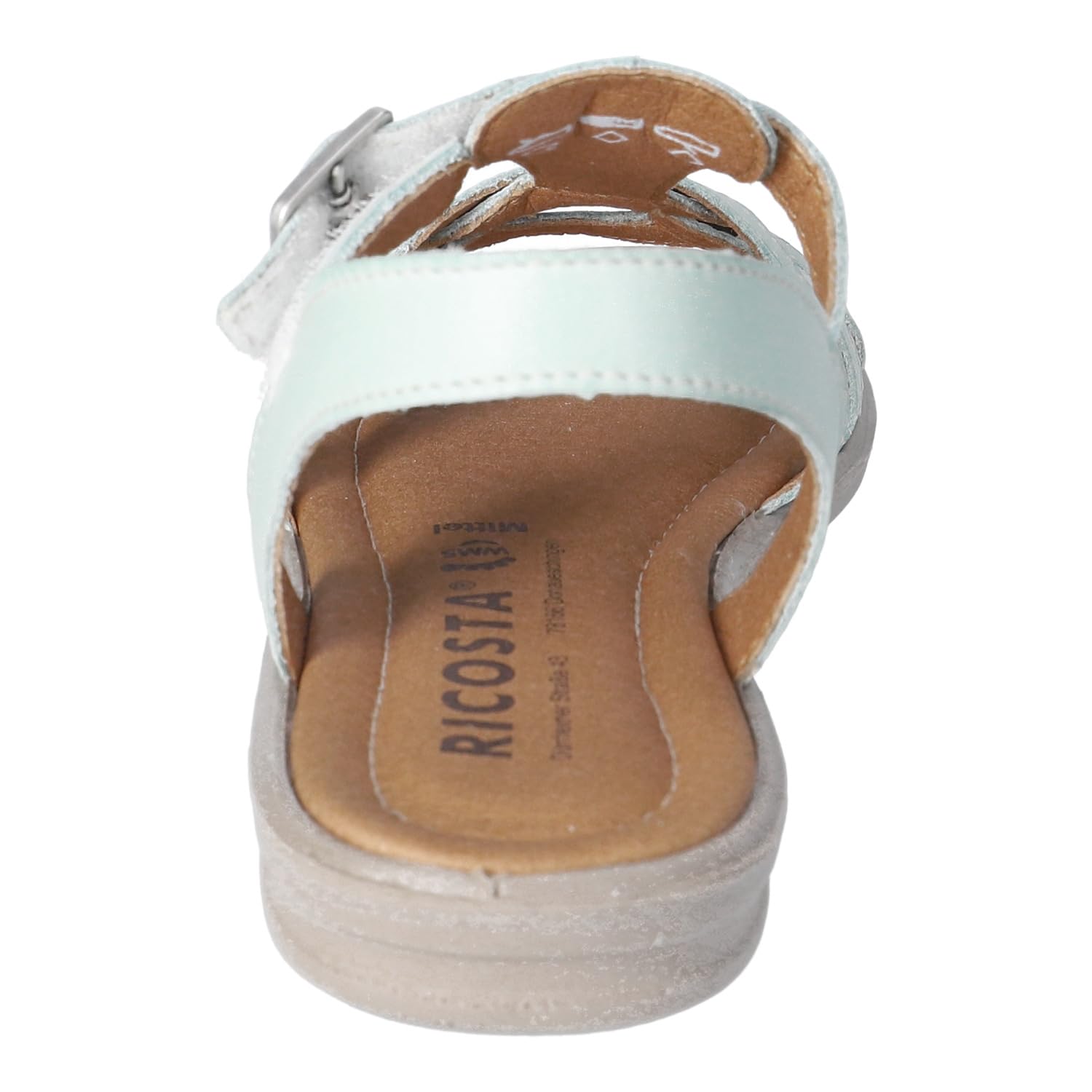 RICOSTA Riemchensandalen Birte - rutschfeste Mädchen-Sandalen - Flache Sandalen für Kinder - Echtleder-Sandaletten