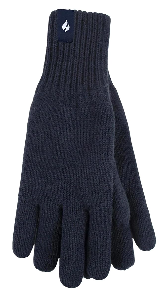 Heat Holders Men's Navy - Thermal Heat Weaver Knitted 2.3 Tog Gloves (L/Xl, )