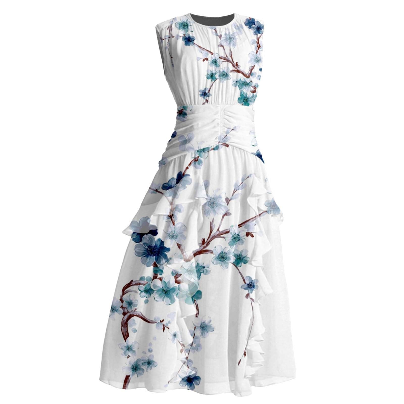 FGUUTYM Vestido de terciopelo negro casual sin mangas maxi vestido largo lindo estampado floral vestido de invitado de boda 2024 vestido rojo mujer elegante corto