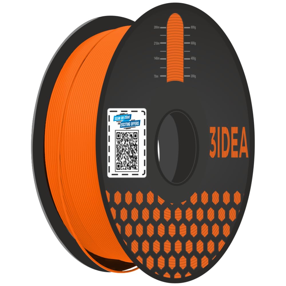 3Idea Premium PLA Orange 3D Printer Filament 1.75mm Dimensional Accuracy +/- 0.03mm Net Weight- 1 KG-picture-19