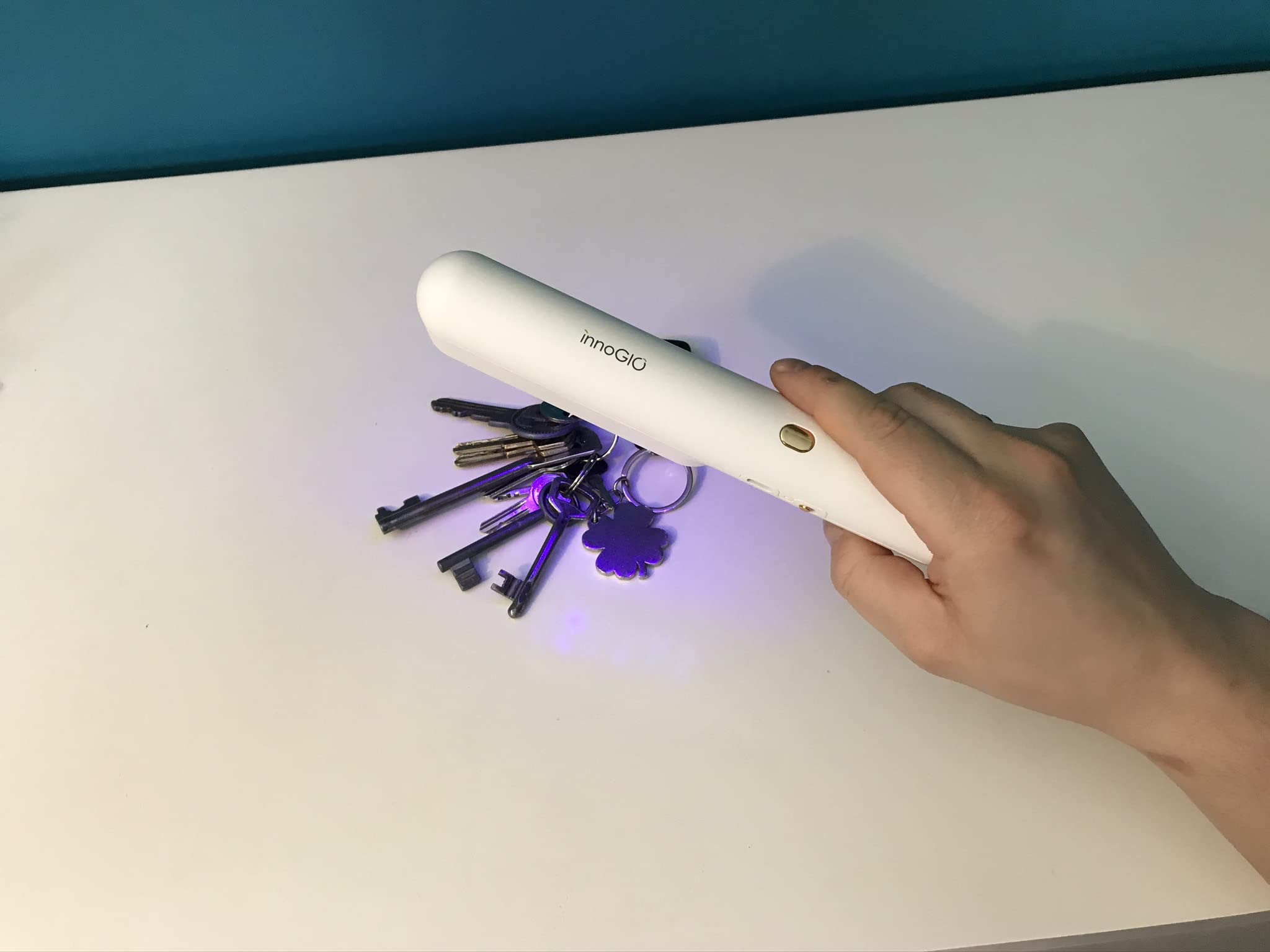 InInnoGIO - Lámpara de esterilización UV - Desinfección - Protección Infantil - Esterilización rápida - Portátil