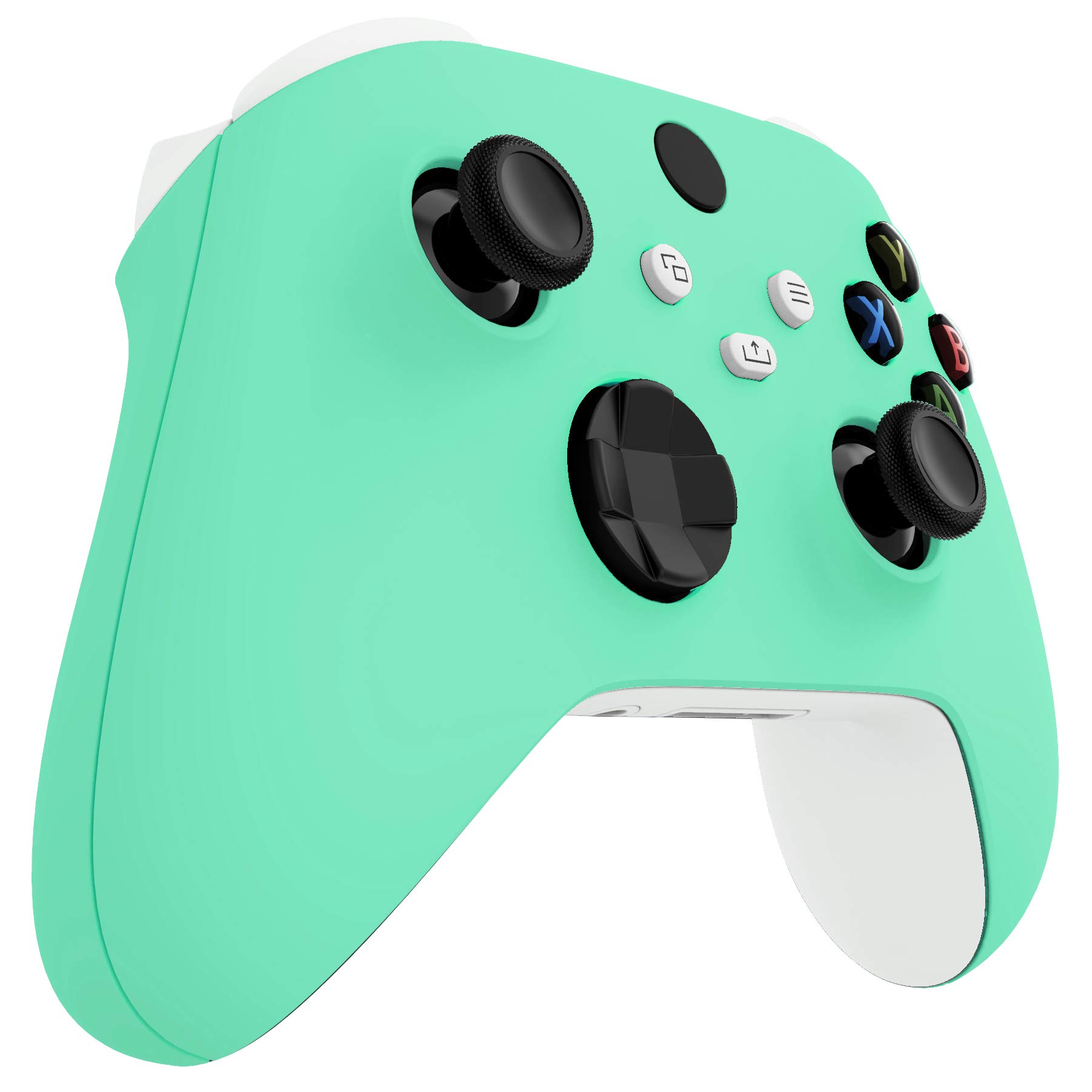 eXtremeRate Cover Joystick Custodia Copertura Frontale con Impugnatura Grip Pannello DIY Ricambio per Xbox Series X S Controller Model 1914-Menta Verde