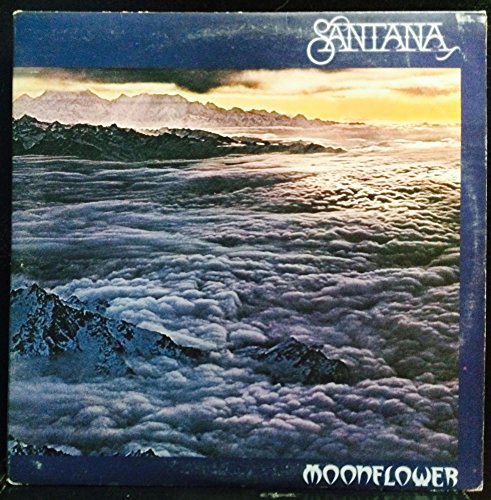 CBS Columbia Records Santana III Turntable, Black or Wood Grain, Plastic, Vintage, Includes Dust Cover and 45 RPM Adapter, Phono, Corded Electric, Santana Moonflower Vinyl Record