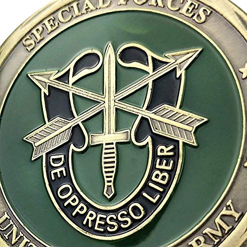 Moneda conmemorativa USA Army Special Forces Green Beret miniatura 5