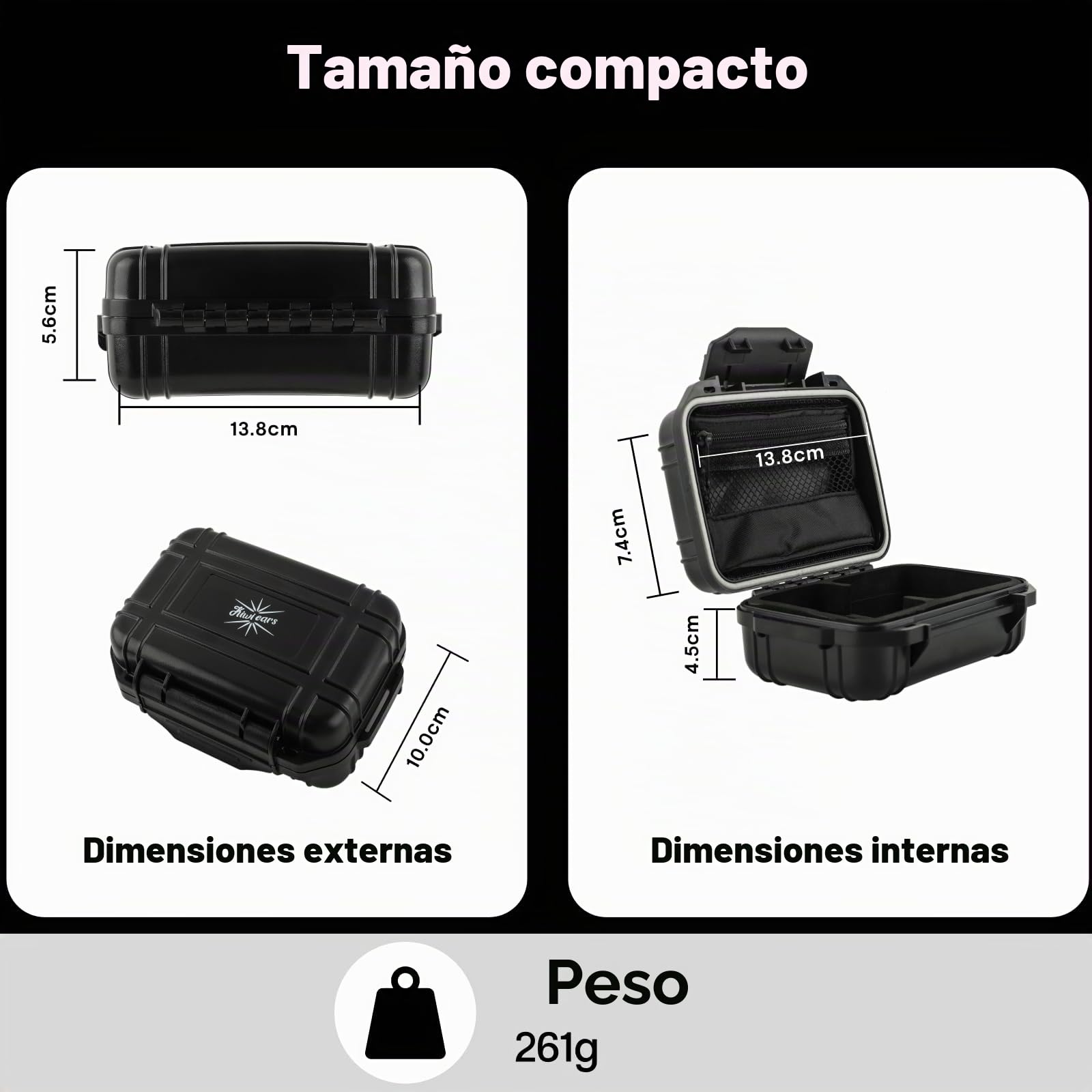 Linsoul KIWI EARS SONICAP Custodia Impermeabile per Auricolari + Kiwi Ears Allegro BAL Mini USB-C IEM DAC AMP, Doppia Uscita Bilanciata