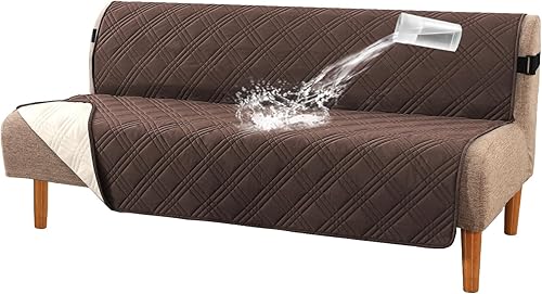 Miniatura 11 de H.VERSAILTEX Fundas de sofá 100% impermeables para mascotas, fundas deslizantes modernas para sofás/sofás, funda de sofá gruesa y suave lavable