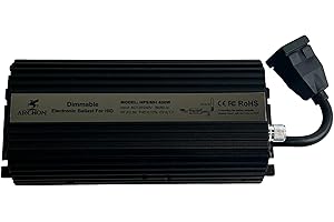 Archon Blackline Digital Ballast Dimmable 400w eballast HPS MH, Compatible with Low Pressure Sodium Fixtures