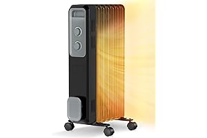 R.W.FLAME Oil-Filled Space Heater: Indoor Warmth at Your Fingertips