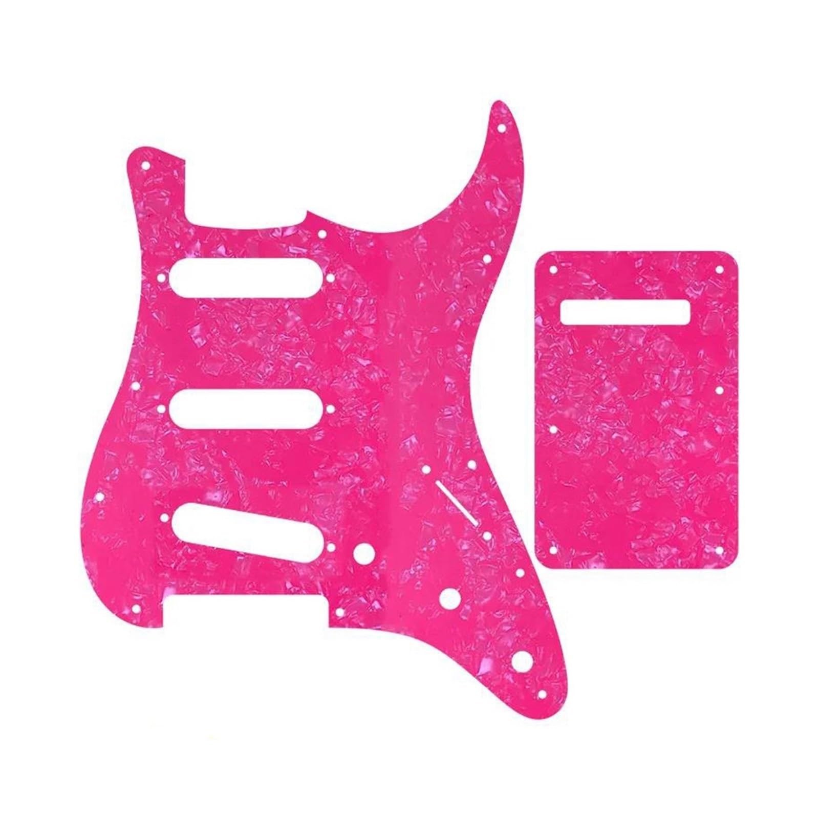 maskownica do gitary 11 otworów na śruby do gitary Pickguard z płytą tylną, pasuje do Scratch Plate(Style 28)