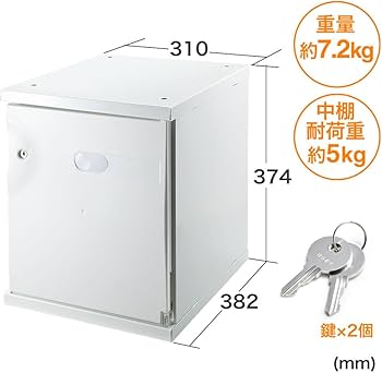 Amazon | イーサプライ 保管庫 セキュリティボックス 鍵付き
