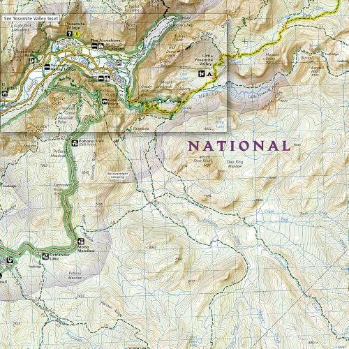 Yosemite National Park Map (National Geographic Trails Illustrated Map, 206) - Image 2
