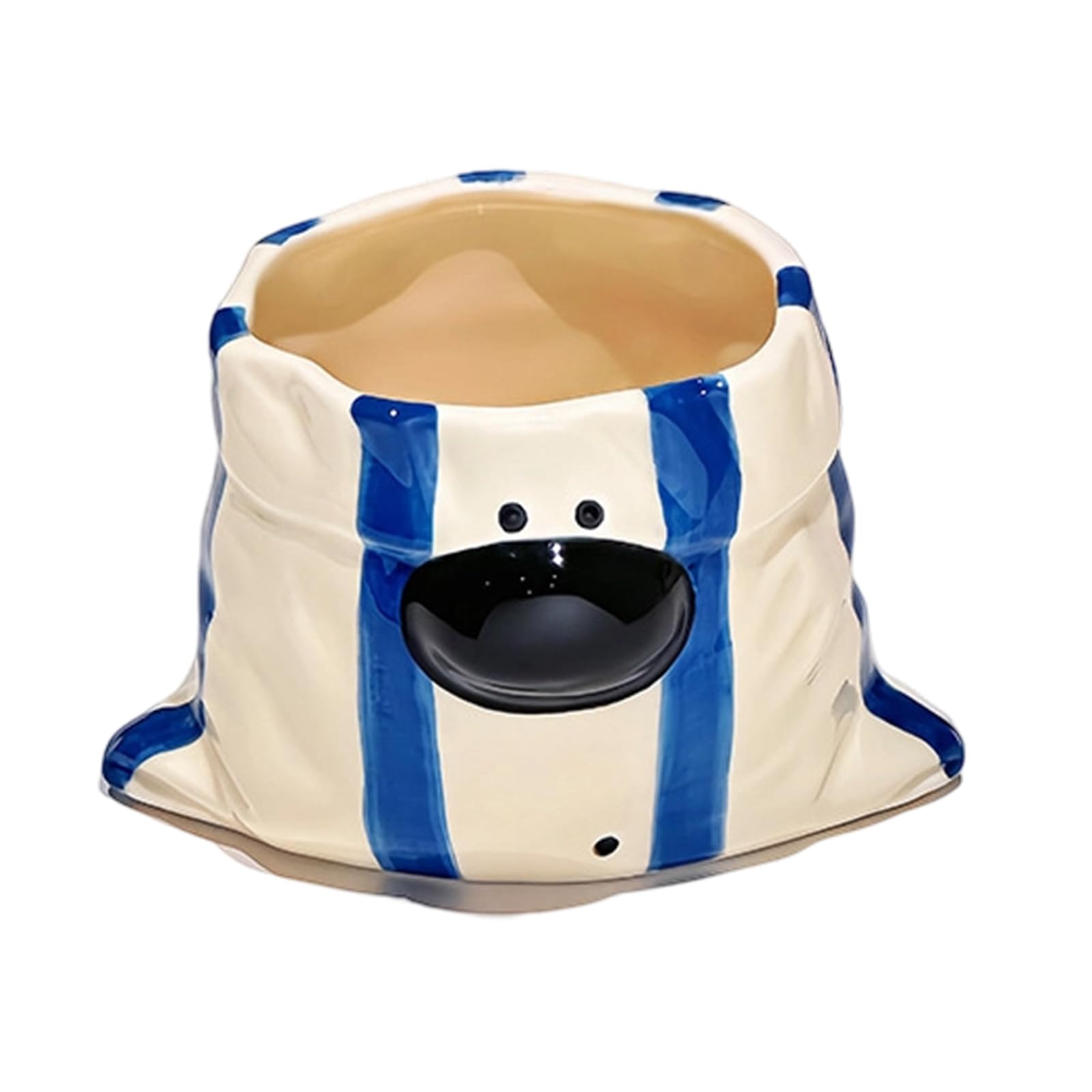 Wegiwuca Sturdy Ceramic Drinking Mugs with Capricious Pouches Dog Shape Add Fun to Your Routine Elegant Drinking Cup Lovely Animal Cup