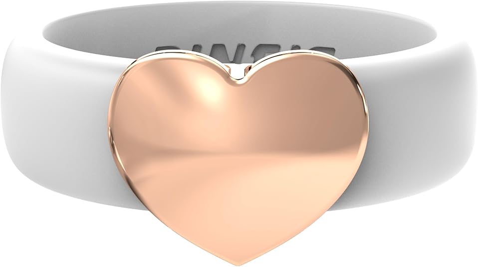Minimal Heart design ring for women