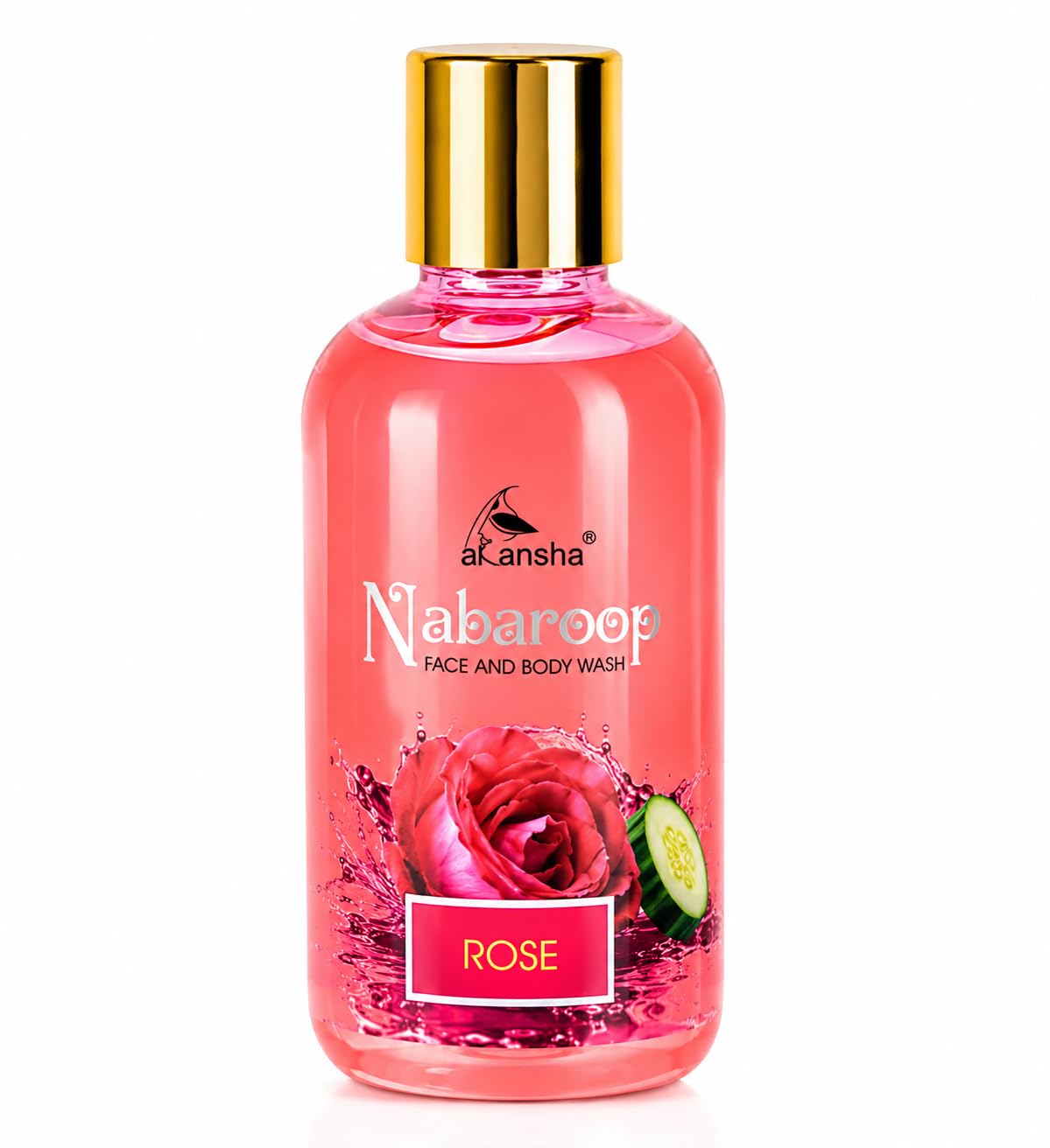 AKANSHA Nabaroop Men's & Women's Ayurvedic Natural Face and Body Wash- 200ml (Rose and Cucumber)-picture-21